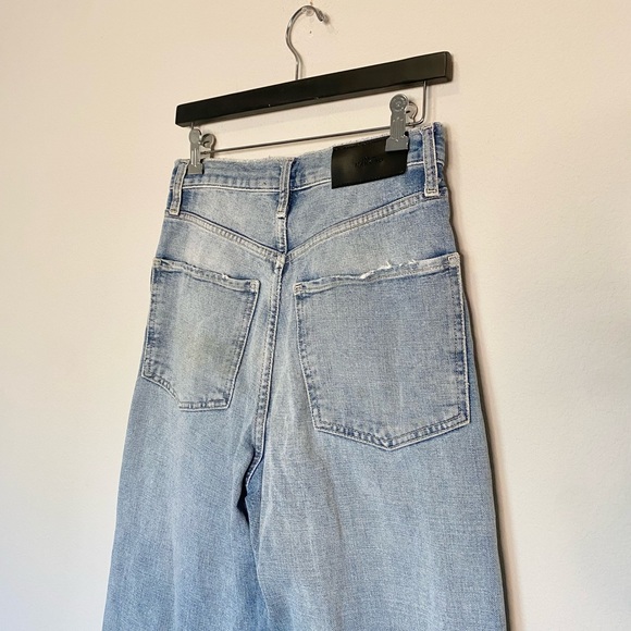 COPY - 7 For All Mankind The Jennifer Baggy Pin Stripe Studded Jeans in Queen o… - Picture 6 of 11